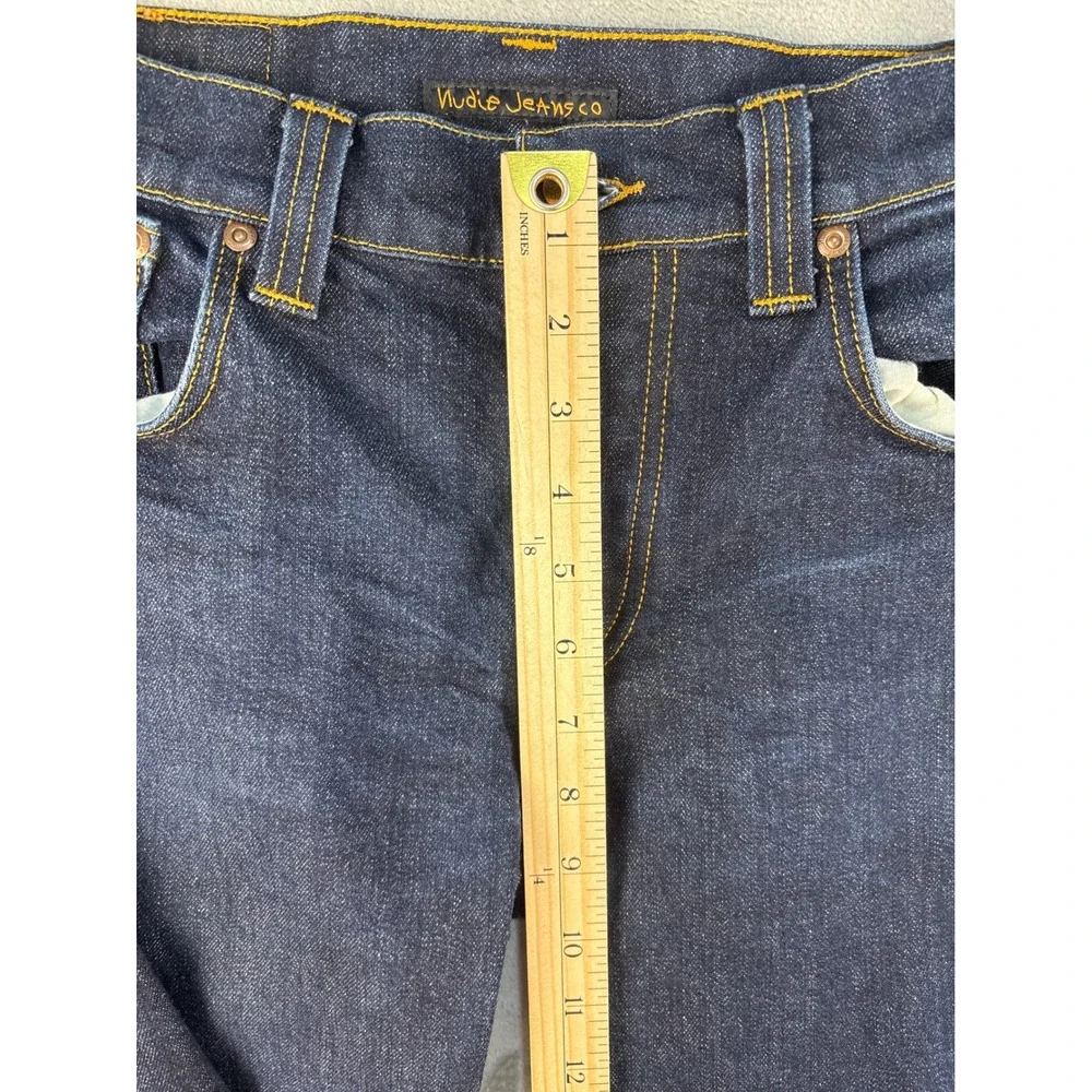 Nudie Jeans Co Jeans Mens 33 Thin Finn Dark Blue Dry Indigo EUC